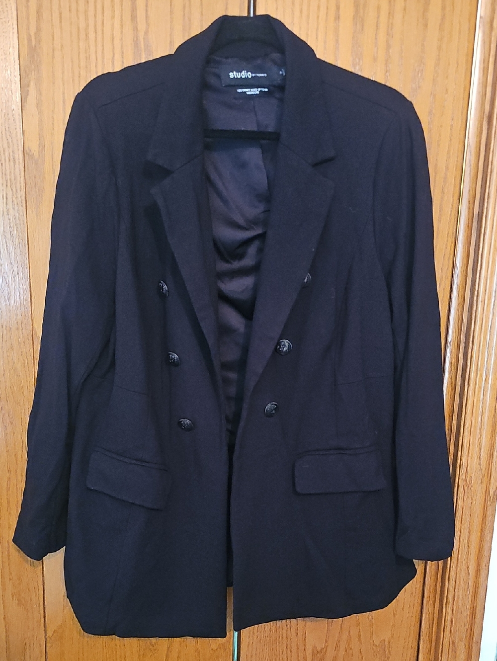 torrid Black Double-Breasted Suit Jacket